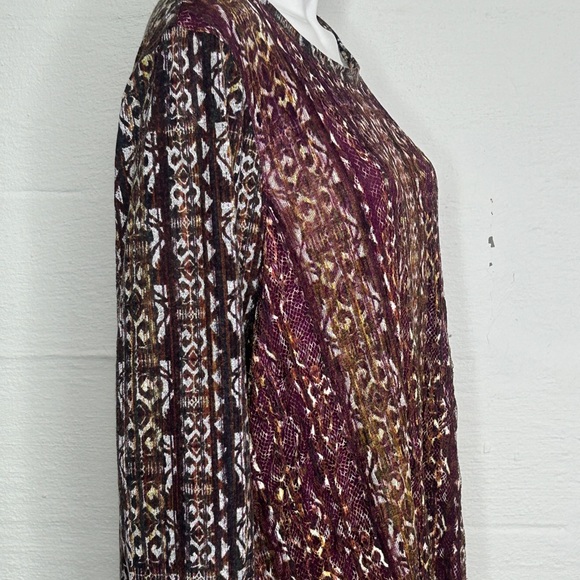 Multiples Geometric Print Top Multicolor Size 1X Pullover Shirt Women's - Picture 8 of 16